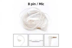 KZ postříbřený upgrade kabel 2PIN (B-Pin) (6970493062080)