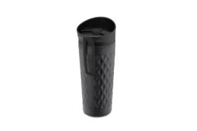 Weis Termohrnek nerez černý / Termohrnek / 400 ml / Nerezová ocel / Vakuová izolace / Výdrž tepla až 8 hodin (12921)