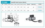 NOVASERVIS - Mini vypouštěcí kulový kohout 3/8" JY136N/10