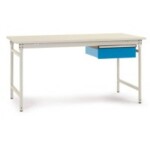 Manuflex LD1113.6011 ESD ESD pracovní stůl UNIDESK s kaučuk deska, rezedově zelená RAL 6011, Šxhxv = 2000 x 800 x 720-73