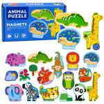 Mamido Magnetické puzzle zvířata 30 dílků