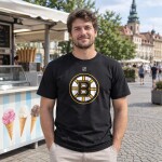 Fanatics Pánské tričko David Pastrňák #88 Boston Bruins Stack Logo Name Number Velikost: