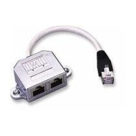 PremiumCord Modulární RJ45 distributor 2 porty paralelní zapojení, smd4