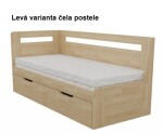 MRAVA, s.r.o. Rozkládací jednolůžko KOMBI výsuv ROZMĚR: 80 x 200 cm - obě boční čela
