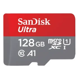 SanDisk Ultra microSDXC 128GB + adaptér / Paměťová karta / Class 10 / UHS-I / A1 / čtení: až 140 MB/s (SDSQUAB-128G-GN6IA)