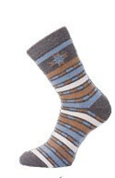 WiK 37761 Dámské ponožky vzor 35-42 modrá 35-38