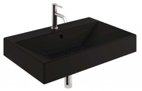 KLUDI - Resa Umyvadlo 81x51 cm, s přepadem, s otvorem pro baterii, matná černá 59WW8139