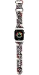 Hello Kitty Silicone Tags Graffiti béžová / Řemínek pro Apple Watch / 38/40/41mm (HKAWMSDGPTE)