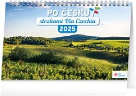 Po Česku stezkami Via Czechia 2025 stolní kalendář