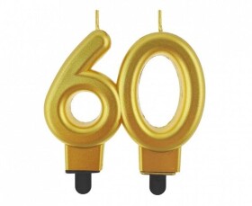 Dortisimo Godan svíčka zlatá číslo 60