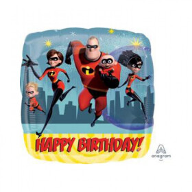 Úžasňákovi 2 šťastné narozeniny balónek foliový 43 cm Amscan Úžasňákovi 2 šťastné narozeniny balónek foliový 43 cm Amscan