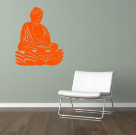 Samolepka Buddha Barva: oranžová, Velikost: 100 x 75 cm