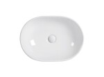 Erga Della, umyvadlo na desku 475x340x140 mm, bílá lesklá, ERG-V03-DELLA48-WH