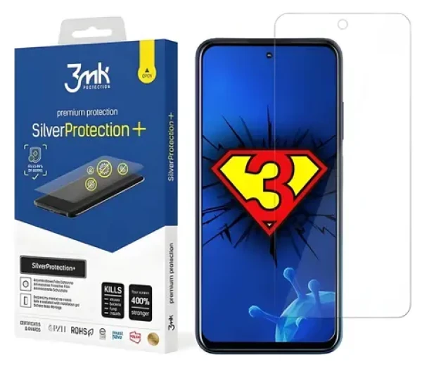 3mk SilverProtection+ ochranná fólie pro HTC Desire 21 Pro 5G / Ochranná fólie / antimikrobiální / mokrá instalace