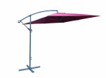 Rojaplast Slunečník kovový 8080 - 270x270cm- bordó