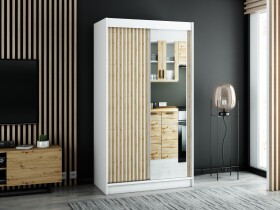 Šatní skříň Abi Lamelo 2 Barva korpusu: Bílá, Rozměry: 120 cm