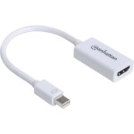 Digitus DisplayPort adapter cable, DP - HDMI type A M/F, 0.15m,w/interlock, DP 1.1a compatible, CE, bl