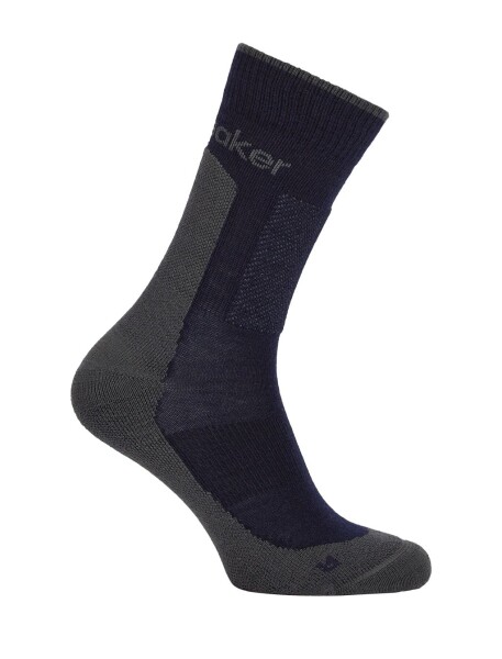 ICEBREAKER Mens Merino Hike+ Medium Crew, Midnight Navy/Obsidian velikost: 42-44 (M)