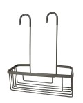 Gedy - SMART polička do sprchy závěsná, na baterii, 300x375x120 gun metal 248981