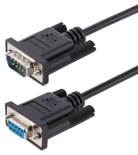 StarTech RS232 null modem kabel černá / Sériový kabel / DB-9 - DB-9 / křížený / 3 m (9FMNM-3M-RS232-CABLE)