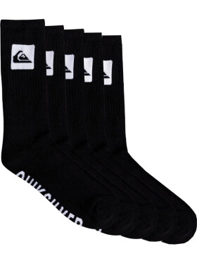 Quiksilver 5 CREW PACK black pánské kvalitní ponožky