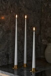 Ester & erik LED svíčka Taper 30 cm / 10 Silky – set 2 ks, bílá barva, vosk