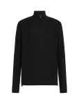 ICEBREAKER Mens Merino 400 RealFleece Grid LS Half Zip, Black (vzorek) velikost: M