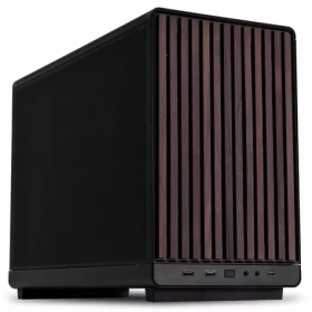 Lian Li DAN Cases A3-mATX Wood edition černá / mATX / mini-ITX / 2x USB-A 3.0 + USB-C 3.1 / bez zdroje (A3- MATX-WD BLACK)