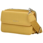Trendy dámská koženková crossbody peněženka Radola, žlutá