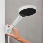 HANSGROHE - Rainfinity Sprchový set s termostatem, průměr 25 cm, 3 proudy, matná bílá 28742700