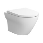CERSANIT - Sada B572: závěsné WC HF LARGA ovál CLEAN ON TS SLIM WRAP DUR SC EO bílá mat BOX S701-608