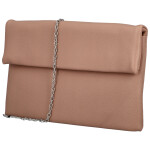 Módní dámská koženková plesová kabelka Trifa, růžová