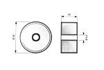 NábytekProNás Kolečko pr. 38 x 20 mm - plast VELIKOST BALENÍ: 1 ks