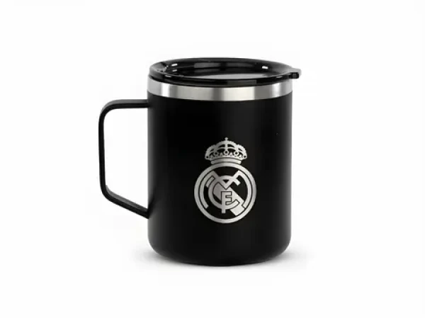 Runbott Real Madrid Black / Termohrnek / 400 ml / nerezová ocel (972549RB)