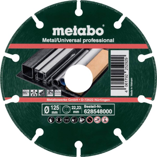 Metabo 628548000 diamantový řezný kotouč 125 mm 10 ks kov