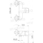 INVENA - Sprchová baterie SIROS černá BN-90-004-A