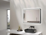 Zrcadlo se senzorem SAT Vision 100x70 cm černá SATZVI70100CE SATZVI70100CE