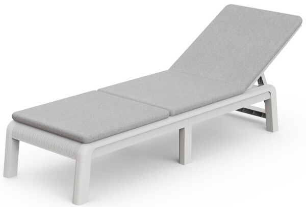 KETER ATLAS (MALLORCA) lehátko s poduškou - bílá/světle šedá