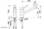 KFA ANDRA dřezová baterie otočná, INOX 6533-915-22