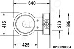 DURAVIT - Starck 1 Stojící WC kombi mísa, WonderGliss, bílá 02330900641