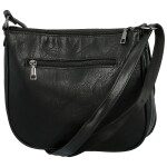 Módní dámská koženková crossbody kabelka Oresta, černá