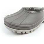 Lee Cooper zimní sněhule dětské zateplené sněhule pro dívky šedé 28