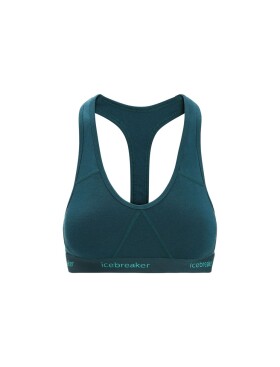 Dámská merino podprsenka ICEBREAKER Wmns Sprite Racerback Bra, Green Glory velikost: XS