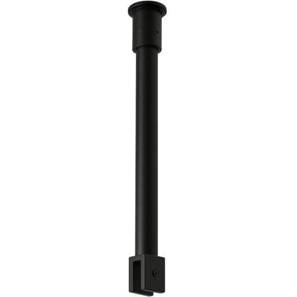 CERANO Sprchová vzpěra Onyx - kulatá - vertikální do stropu - černá matná - 40 cm