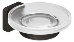 KLUDI - Vela S Mýdlenka s držákem, sklo/broušený Gunmetal 25985N2