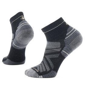 Unisex merino turistické ponožky SMARTWOOL Hike Targeted Cushion Ankle Socks, Black velikost: 38-41 (M)
