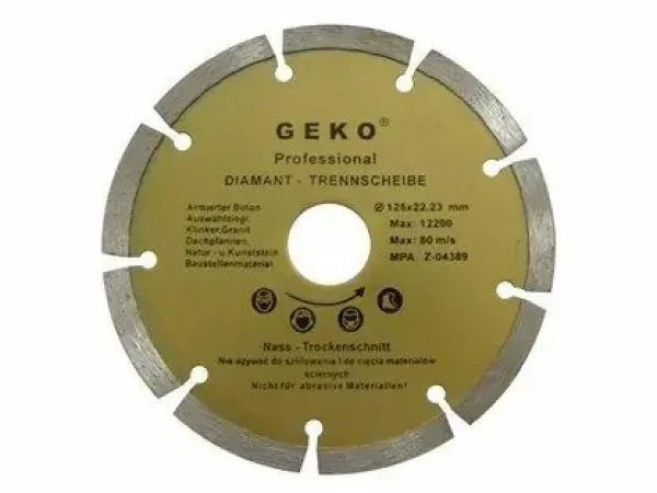 GEKO G00250 / Řezný kotouč diamantový segmentový / 115 x 8 x 22.2 mm (G00250)