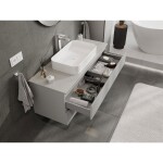 MEXEN/S - Orio koupelnová skříňka pod umyvadlo 120 cm s deskou, 2 zásuvky, šedá mat 91A10-12047-2-BFFC62