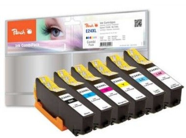 Peach T2438/No 24XL MultiPack alternativní cartridge / pro Epson XP-750 / Multipack (316594)