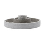 House Doctor Svícen Daca Grey Polystone, šedá barva, kámen